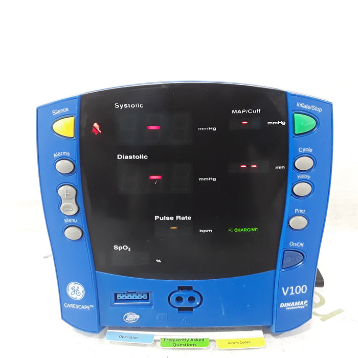 GE Healthcare Dinamap V100 - NIBP, SpO2 Vital Signs Monitor