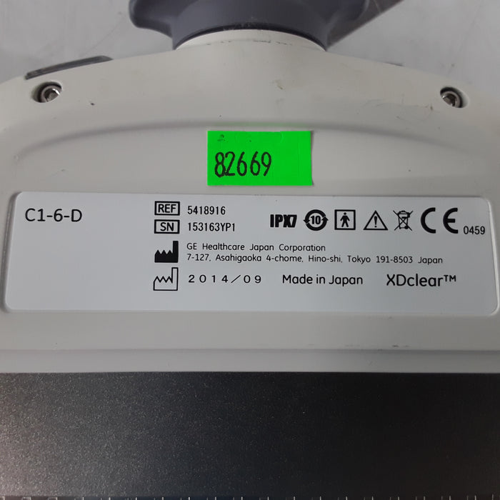 GE Healthcare C1-6-D XD Clear Convex Transducer