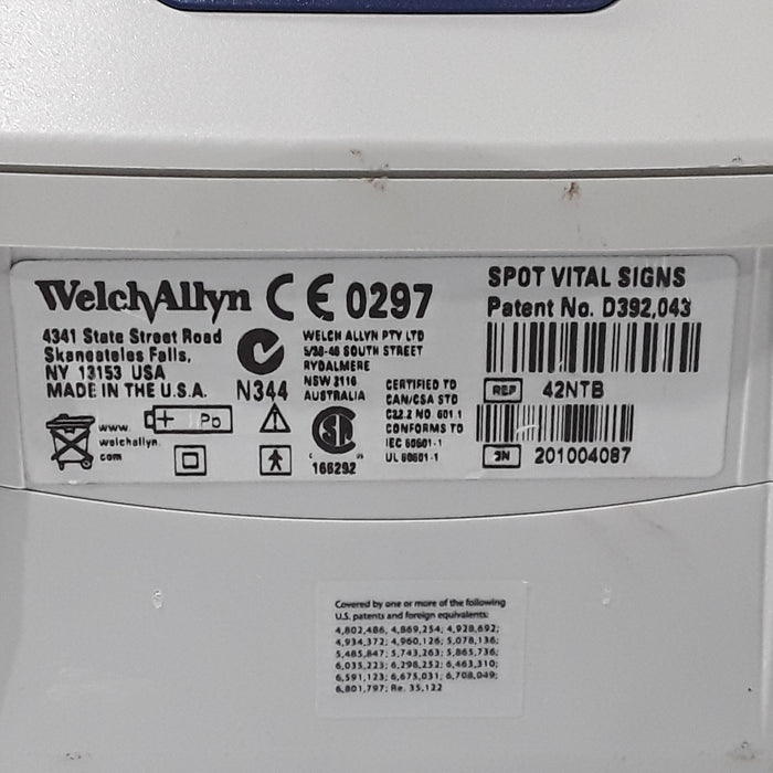 Welch Allyn Spot 420 - NIBP, Temp, Nellcor SpO2 Vital Signs Monitor