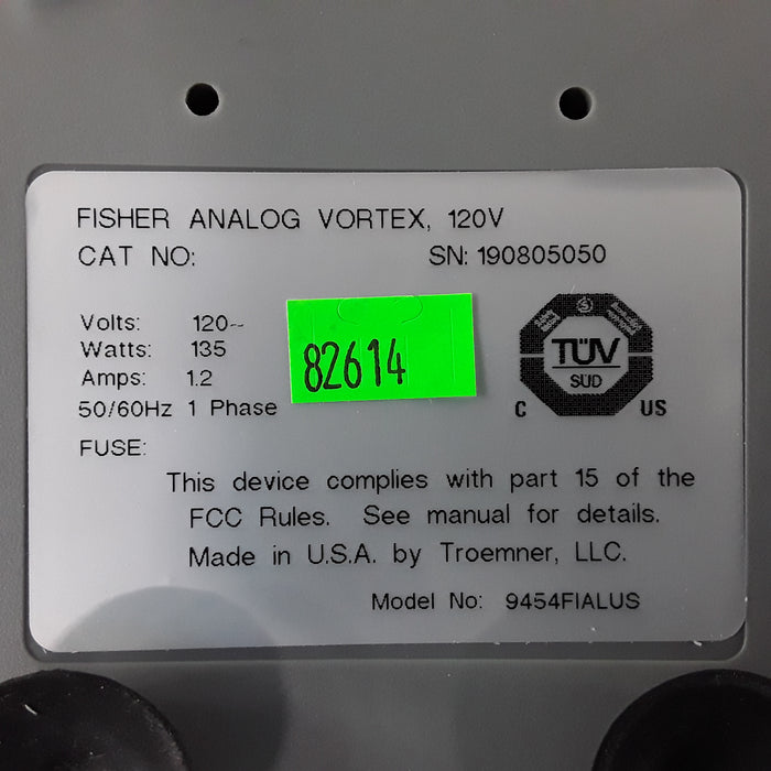 Fisher Scientific 02215414 Analog Vortex Mixer