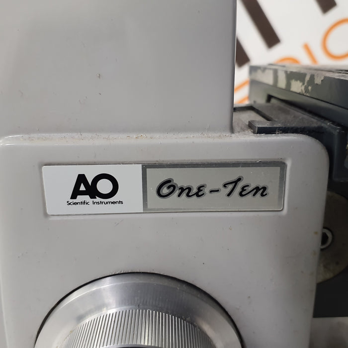 American Optical One-Ten Binocular Microscope