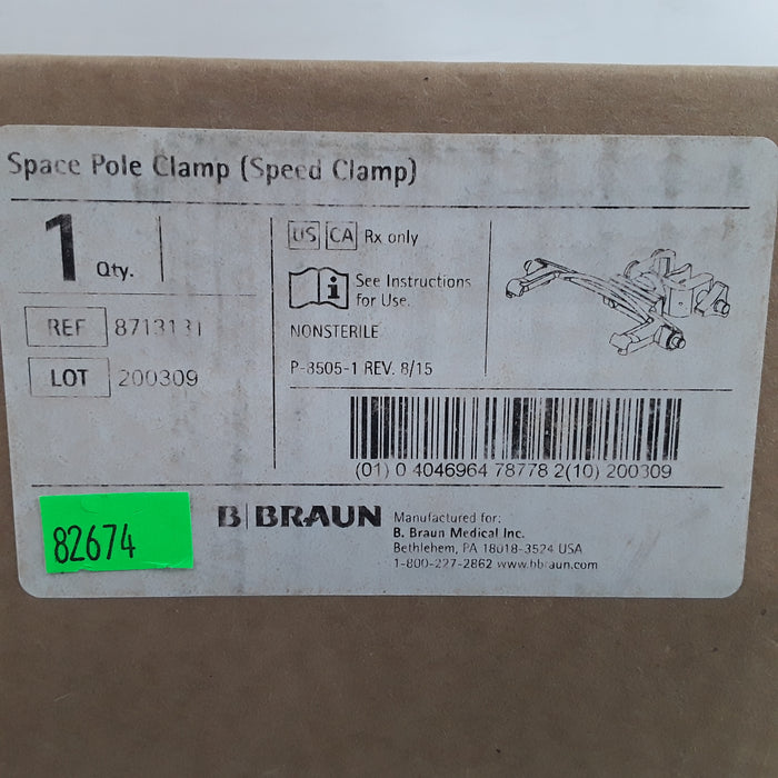 B. Braun Space Pole Clamp 8713131 Speed Clamp