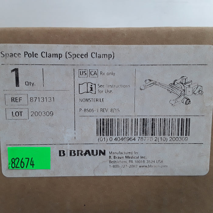 B. Braun Space Pole Clamp 8713131 Speed Clamp