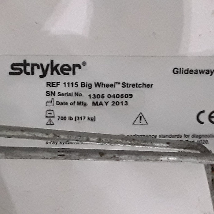 Stryker 1115 Big Wheel Glideaway Stretcher