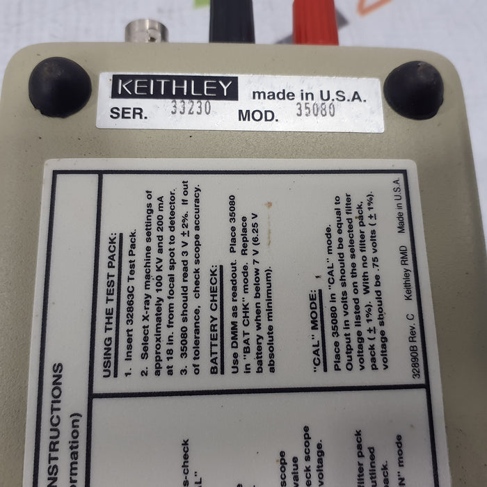 Keithley Instruments 35080 KVP Divider Xray Meter