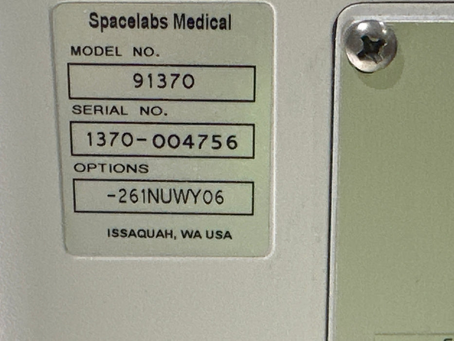 Spacelabs Healthcare Ultraview SL 91370 Network Patient Monitor