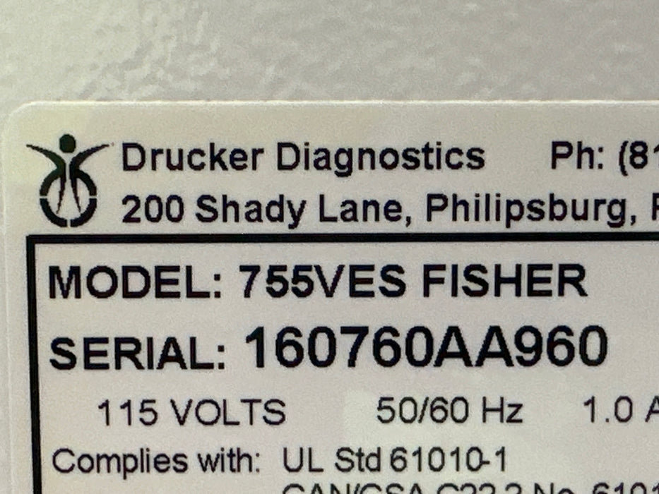Drucker Diagnostics 755VES Premier Centrifuge