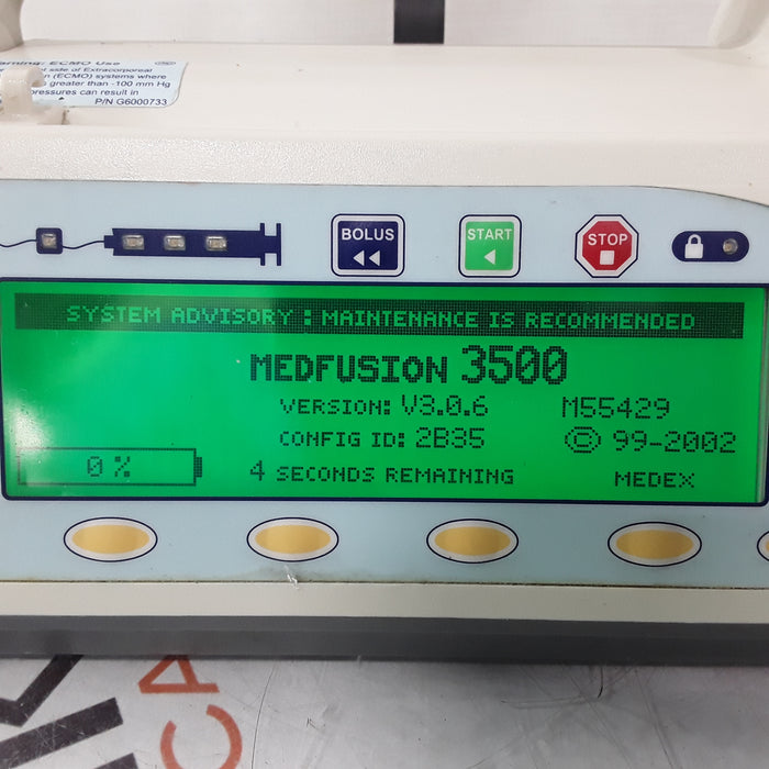 Smiths Medical Medfusion 3500 Syringe Infusion Pump