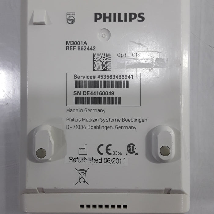 Philips M3001A-C18 Fast SpO2, NIBP, 12 lead ECG, Temp, IBP MMS Module