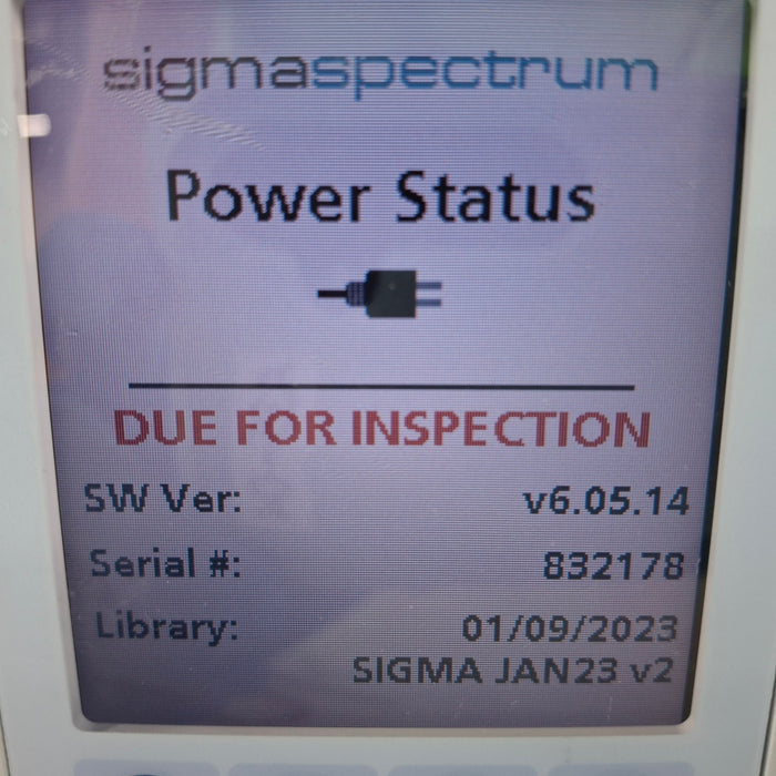 Baxter Sigma Spectrum 6.05.14 without Battery Infusion Pump