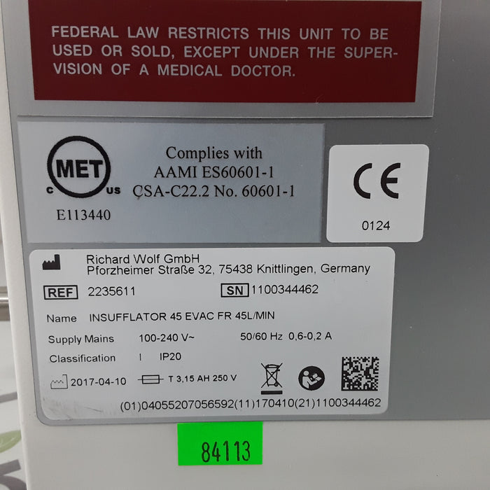 Richard Wolf Highflow 45 EVAC Insufflator