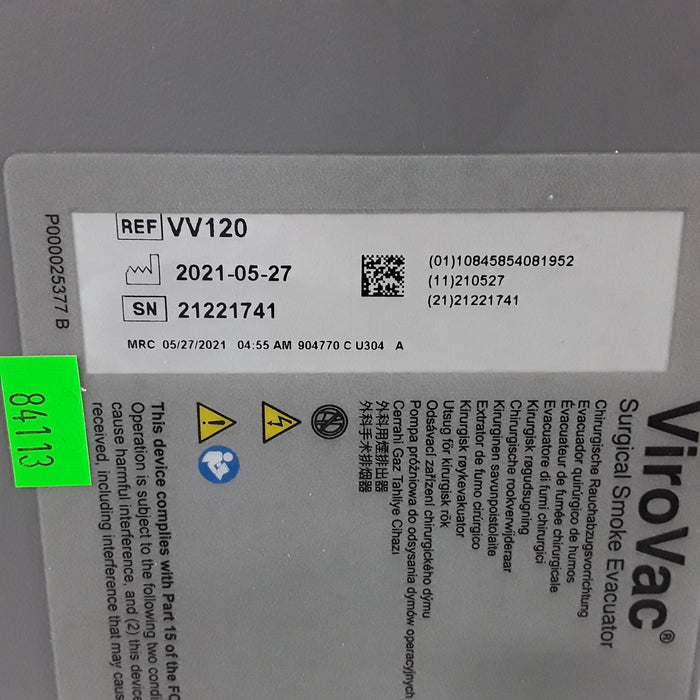 Buffalo Filter ViroVac Smoke Evacuation System