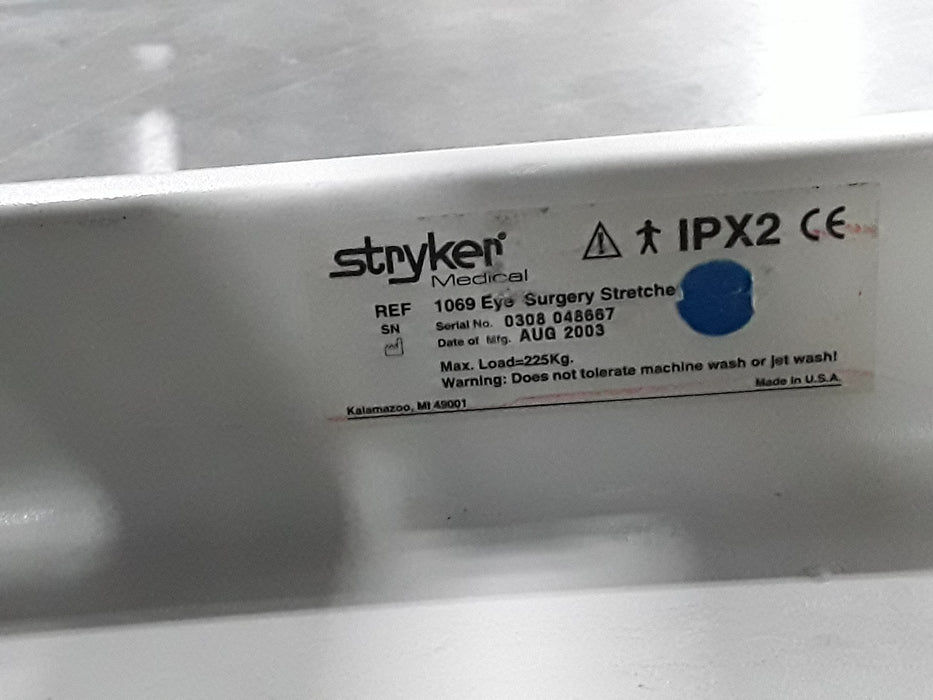 Stryker 1069 Eye Surgery Stretcher