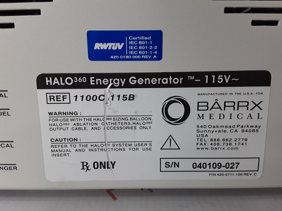 Barrx Medical Halo 360 RF Generator
