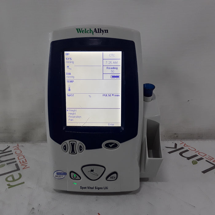 Welch Allyn Spot LXi - NIBP, SureTemp Plus, Nellcor SpO2 Vital Signs Monitor