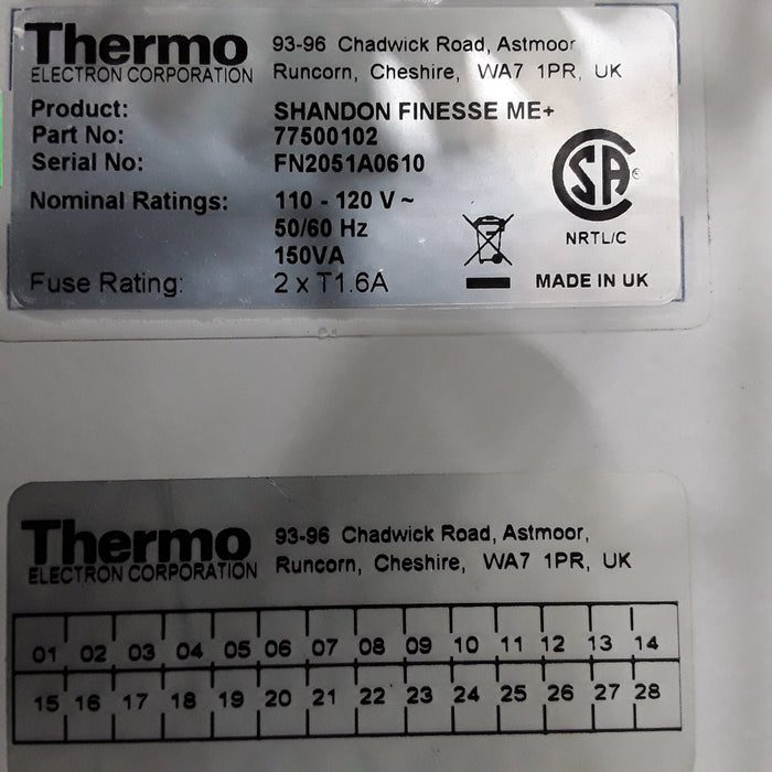 Thermo Electron Shandon Finesse ME+ Microtome