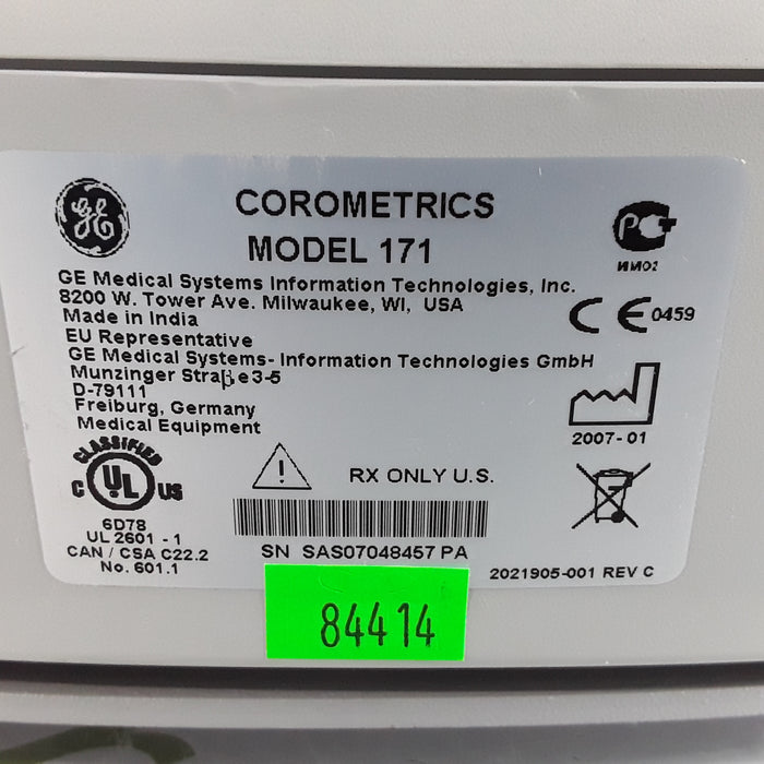 GE Healthcare Corometrics 170 Series Model 171 Fetal Monitor