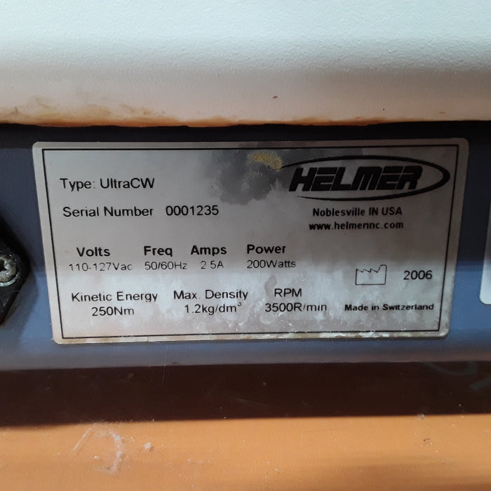 Helmer Inc UltraCW Cell Washing Centrifuge