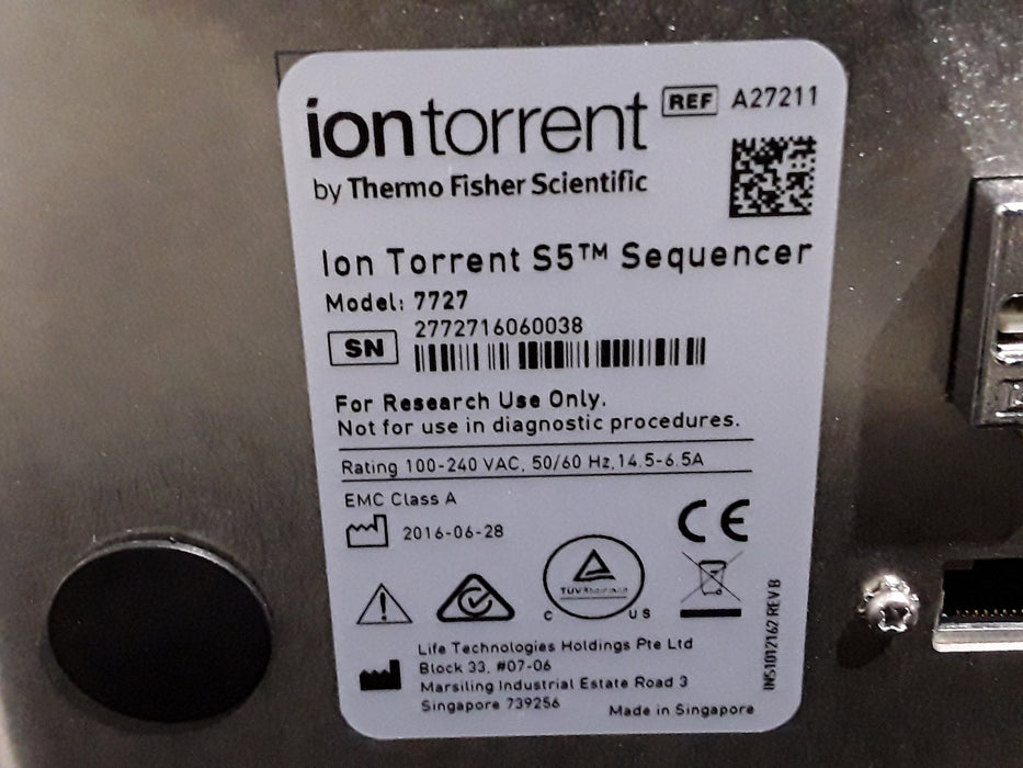 Thermo Scientific Ion Torrent S5 Sequencer