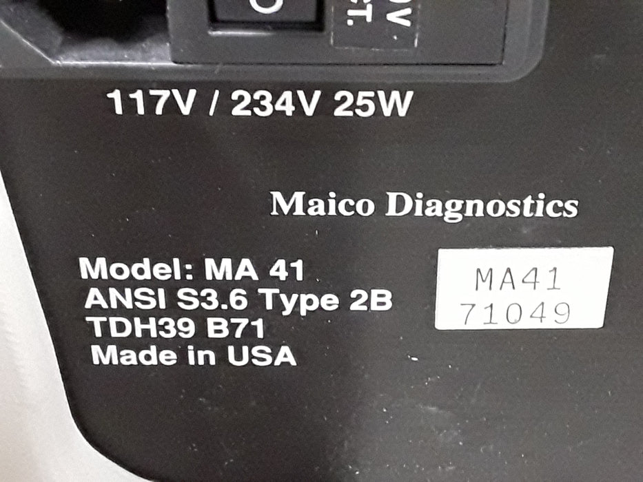 Maico MA41 Portable Audiometer