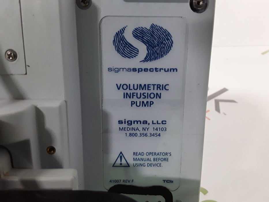 Baxter Sigma Spectrum 6.05.14 without Battery Infusion Pump