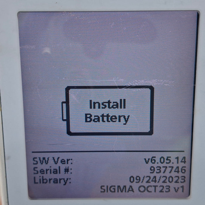 Baxter Sigma Spectrum 6.05.14 without Battery Infusion Pump