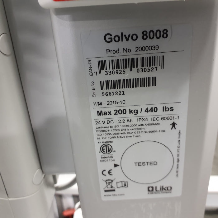 Liko, Inc. Golvo 8008 Patient Lift