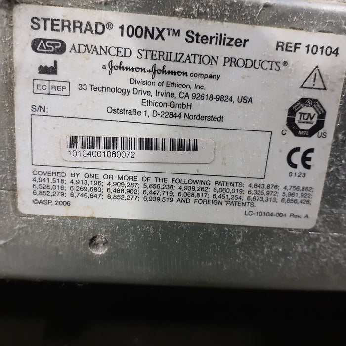 Sterrad 100NX Sterilizer