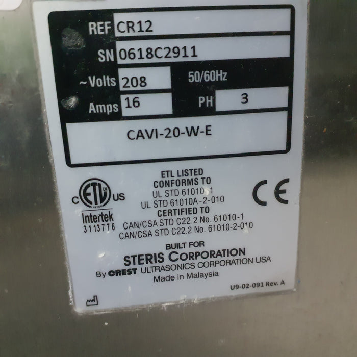 Steris CR12 Caviwave Ultrasonic Cleaner