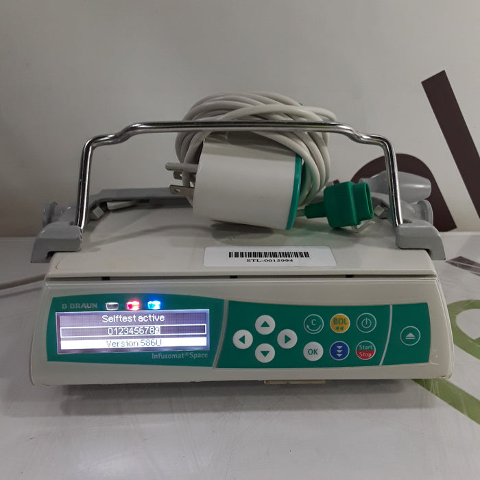 B. Braun Infusomat Space w/Pole Clamp & AC Adapter Infusion Pump