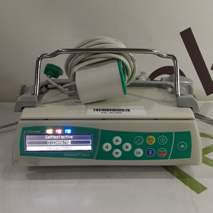 B. Braun Infusomat Space w/Pole Clamp & AC Adapter Infusion Pump