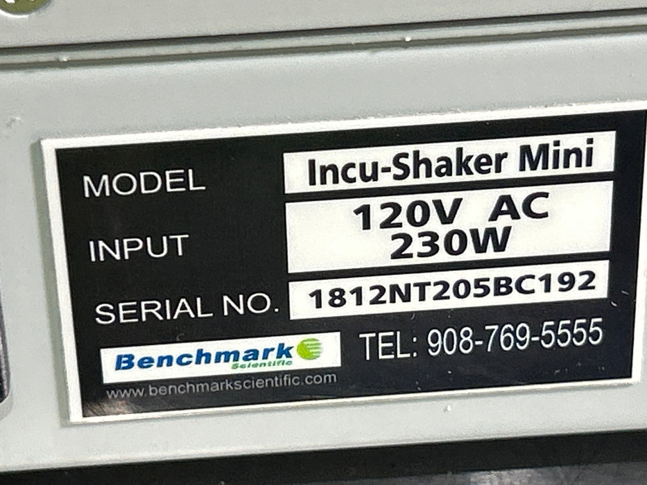 Benchmark Scientific Incu-Shaker Mini Shaking Incubator