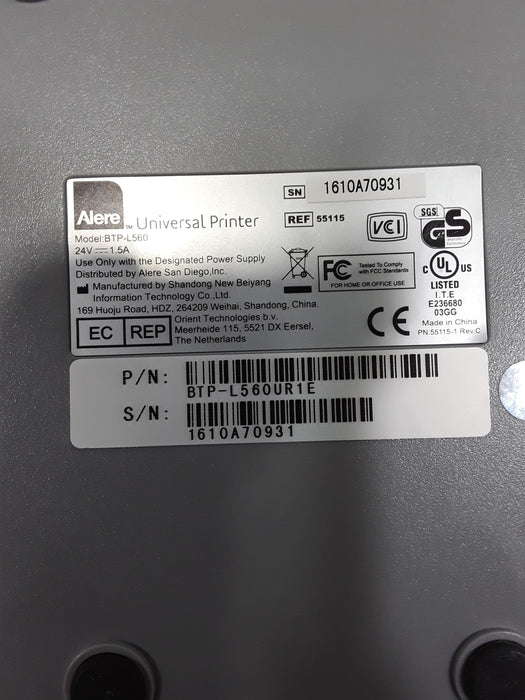 Alere BTP-L560 Universal Printer