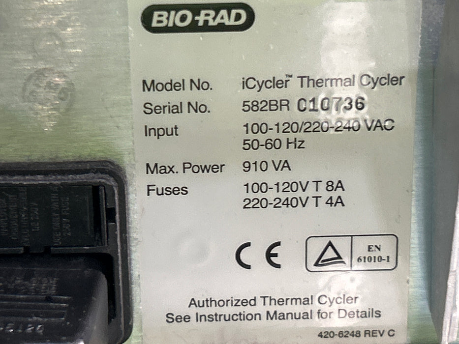 Bio-Rad iCycler 582BR Thermal Cycler