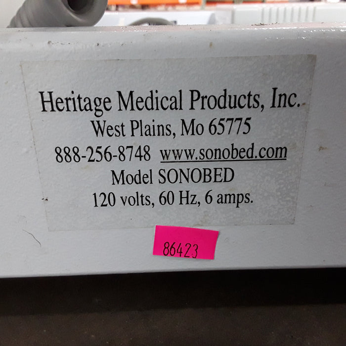 Heritage Medical Products Sonobed Ultrasound Table