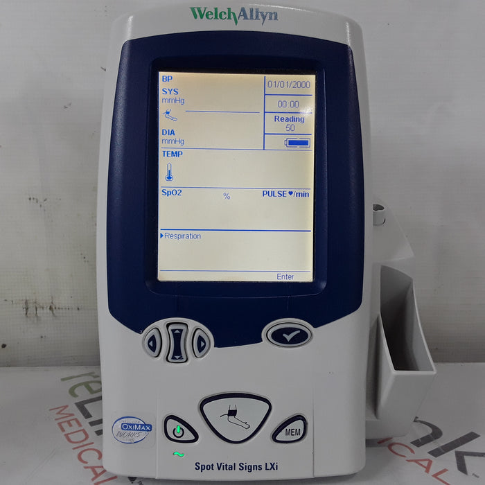 Welch Allyn Spot LXi - NIBP, SureTemp Plus, Nellcor SpO2 Vital Signs Monitor