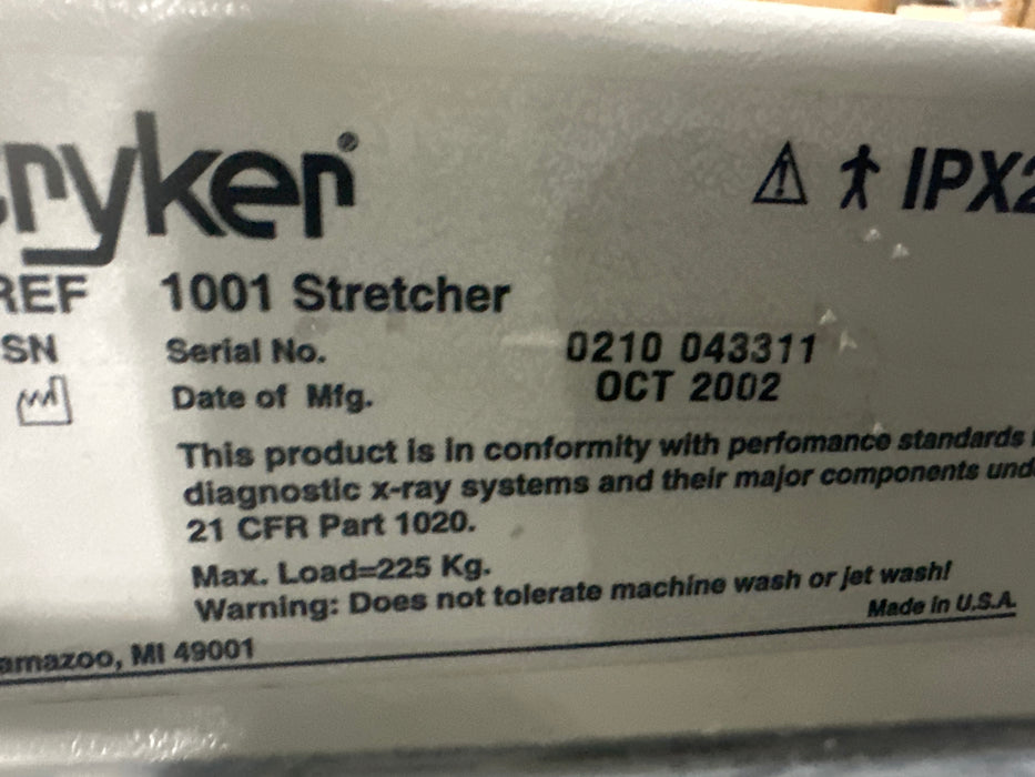 Stryker 1001 ED/PACU Stretcher