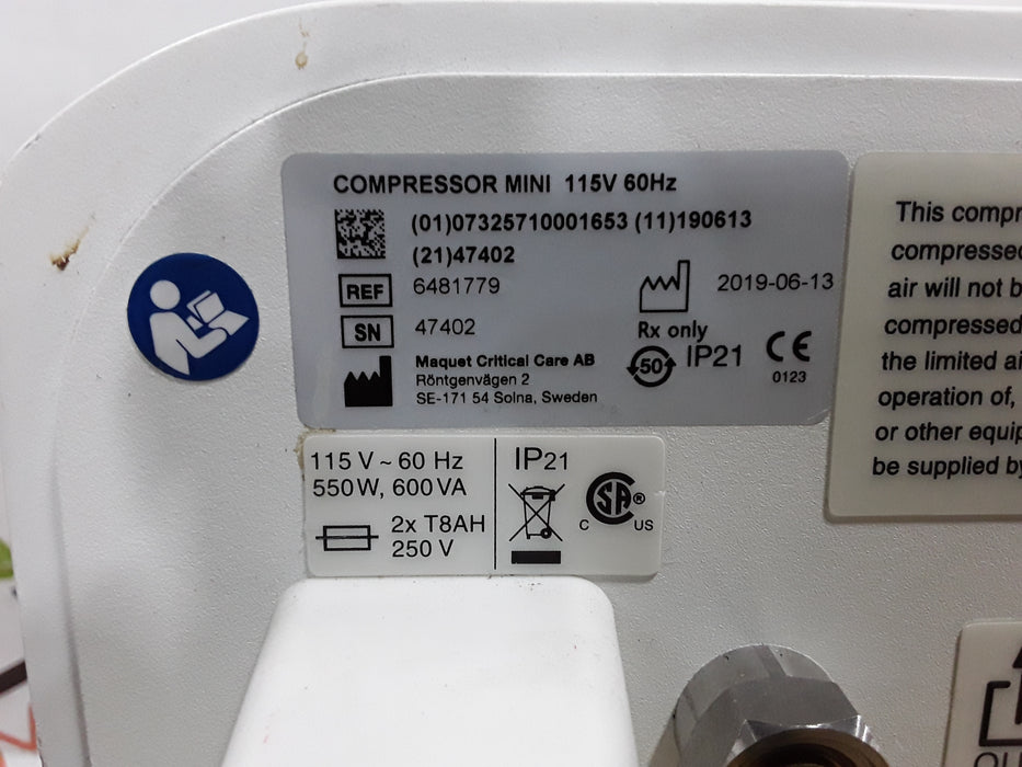 Maquet Mini Ventilator Compressor