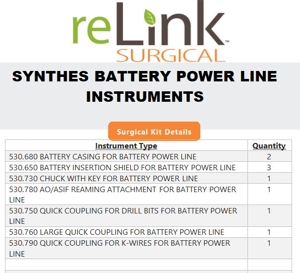 Synthes, Inc. 532.010 Small Battery Drive