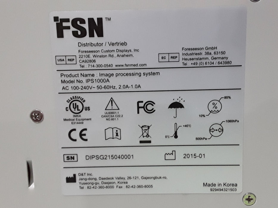 FSN Medical Technologies IPS1000A Medical Control Unit