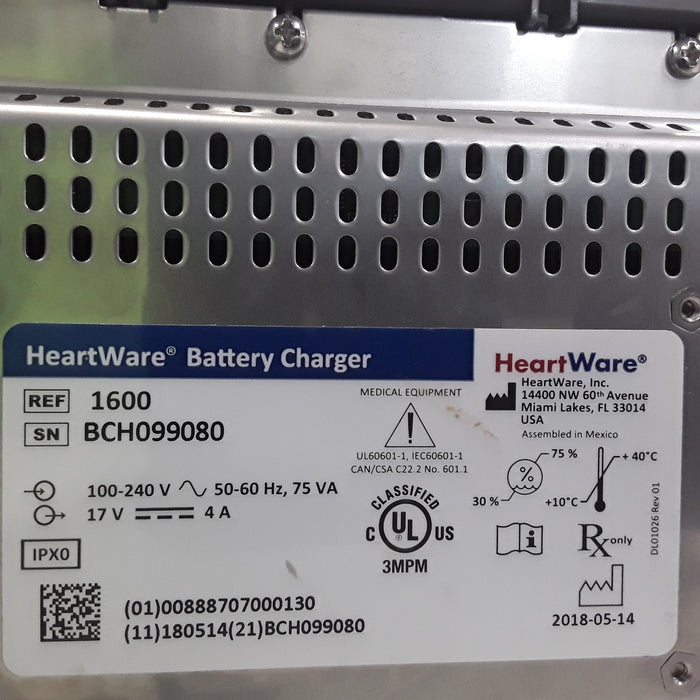 Heartware Model 1600 Battery Charger