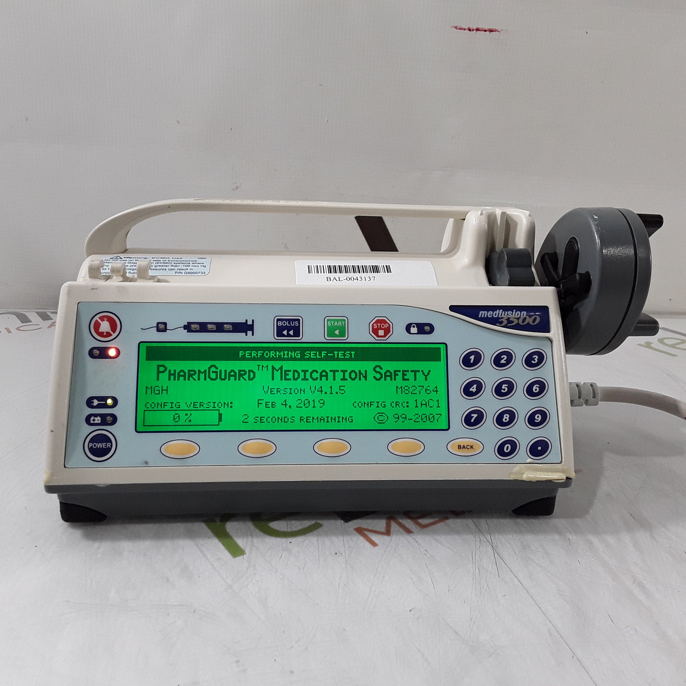 Smiths Medical Medfusion 3500 Syringe Infusion Pump — reLink Medical