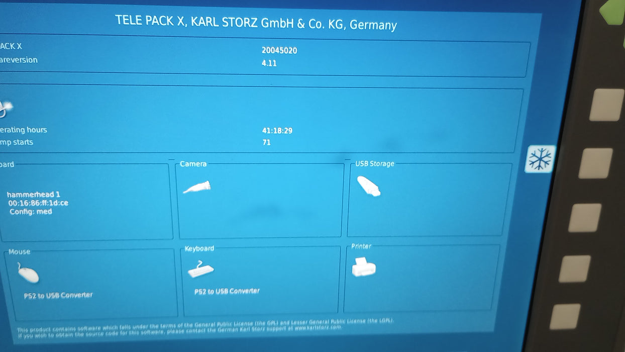 Karl Storz Karl Storz Tele Pack X 200450 20 Endoscopic Video Unit Rigid Endoscopy reLink Medical