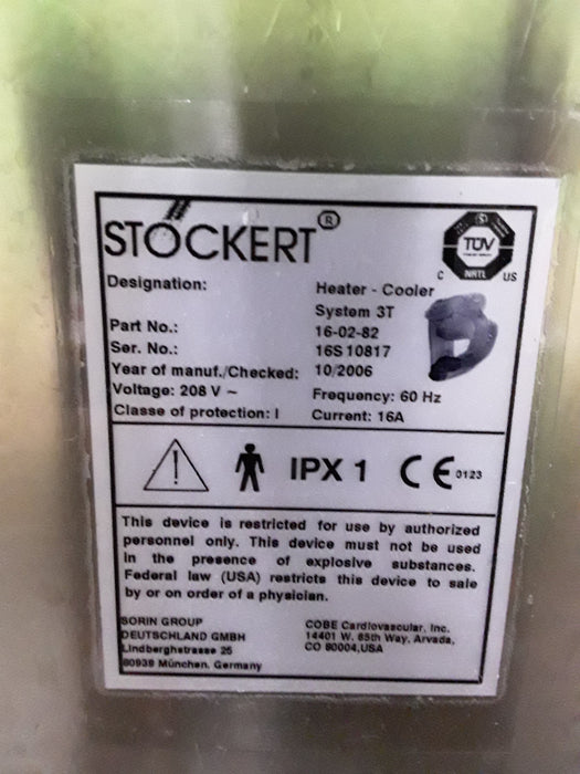 Stockert 3T Heater/Cooler