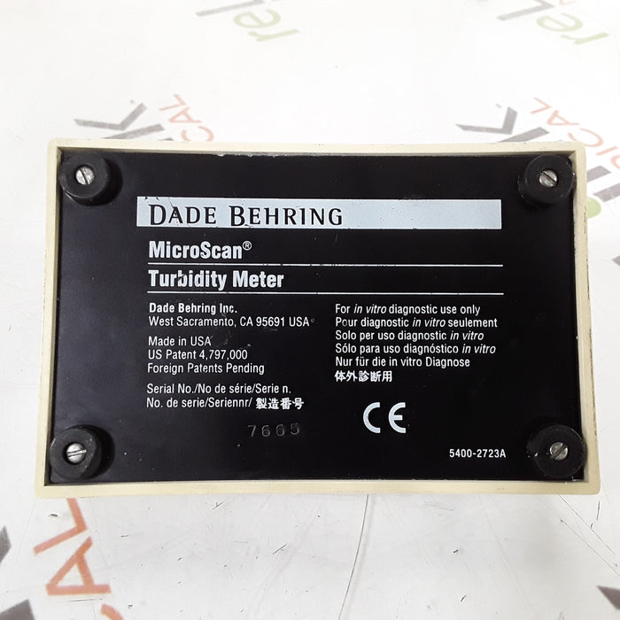 Dade Behring MicroScan Turbidity Meter Turbidity Meter