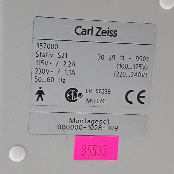 Carl Zeiss OPMI 111 / S21 Surgical Microscope