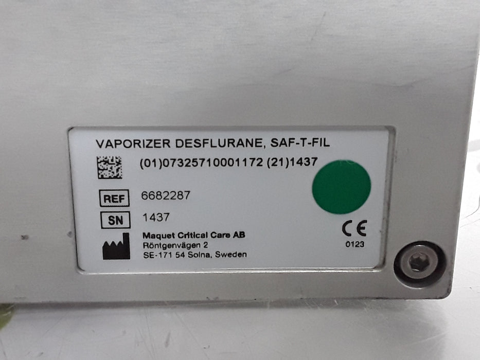 Maquet SAF-T-FIL Desflurane Vaporizer