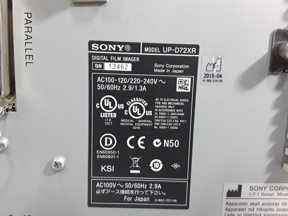 Sony UP-D72XR Digital Film Imager