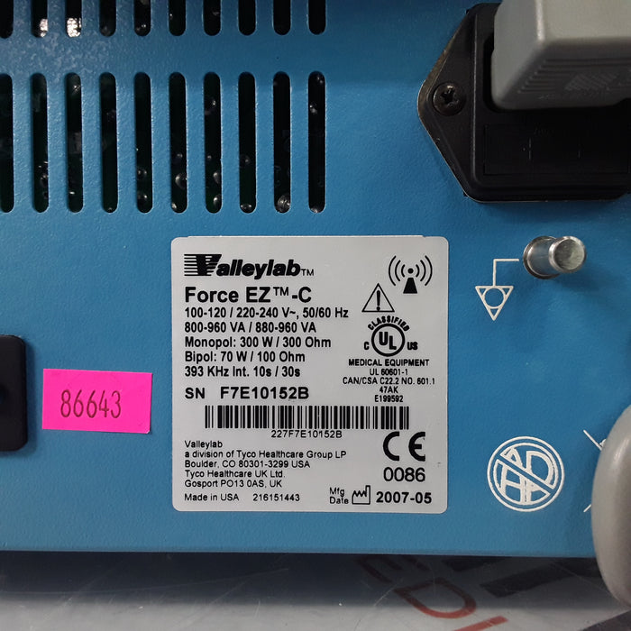 Valleylab Force EZ Electrosurgical Generator