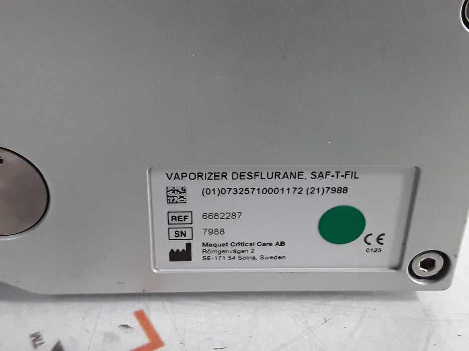 Maquet SAF-T-FIL Desflurane Vaporizer
